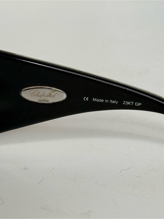 Chopard wrap shield  Sunglasses with Case SCH 637 0579 made in Italy  23kt gp main image 8